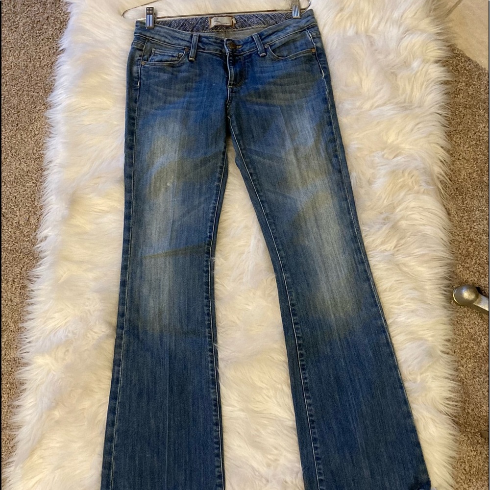 PAIGE STRETCH denim jeans with the perfect fade out